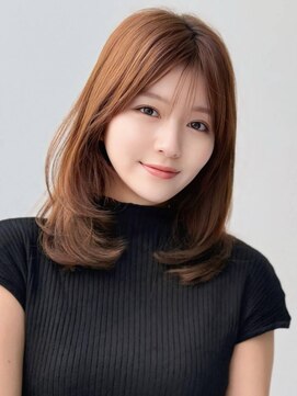 ナイロン 新潟店(NYLON.) 《NYLON.》くびレイヤーボブルフネビージュ小顔ワンレン