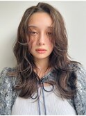 オリーブベージュショートミニボブグレージュブリーチレイヤー