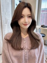 エインアンリー 明治神宮前(AIN.ANLY.)&nbsp;チャコールグレーアッシュフェイスフレーミング前髪カット