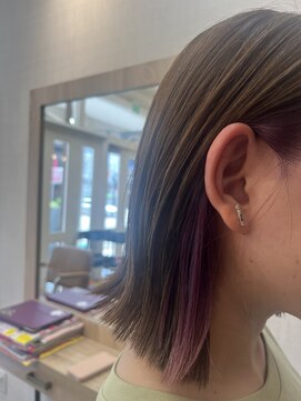 モアヘアーセカンド(MORE-HAIR Second) インナーカラー　and  ボブ