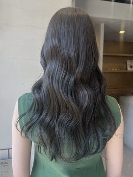 ヘアー アイス ルーチェ(HAIR ICI LUCE) ブリーチなしダブルカラーオリーブベージュ夏カラー透明感/今枝