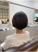 癖毛丸みショート
