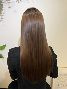 カイル(kyle) 【髪質改善トリートメント＆縮毛矯正】やわらかアッシュブラウン