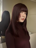 ユーリ(JUURI)&nbsp;レッド/ボルドー/レイヤー/顔回りカット