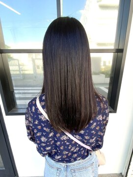 アメリラブ(ameri love) 縮毛矯正×カラー【ロングヘアー】