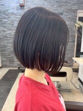 《*暗染めにも合うショートボブ*》カットのプロ集団だからこそバリエーション豊かに＊[宇都宮/白髪染め]