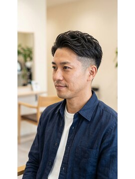 アッシュ 桜木町店(Ash) 横浜桜木町メンズ 刈り上げサイドパート×ニュアンスパーマ