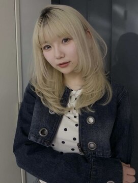 ロンプ(romp) ブロンドミディアムレイヤー