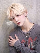 クペウヘイヴン メンズ(cope'u HAVEN men's)&nbsp;ホワイトベージュ　毛流れセンターパート