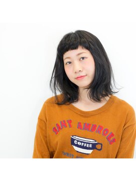 ニコヘアー(niko hair) オン眉暗髪スタイル▼LINEID▼@vey3047y