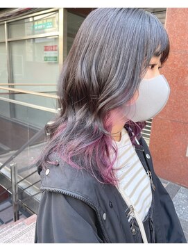 エレノア 梅田店(Eleanor) インナーカラー×ラベンダーアッシュ