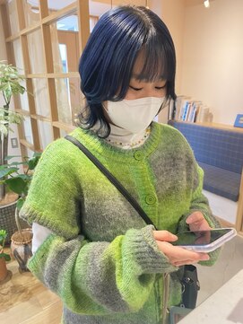 スムーク(smuk) 【smuk/スムーク】レイヤー/ブルーブラック/インナーカラー