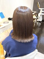 ノンヘアープラス(non hair +) グレージュの外ハネボブ
