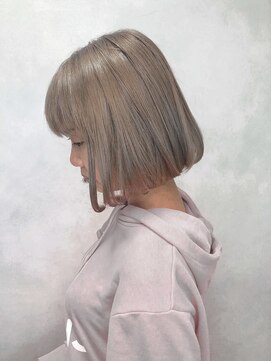 アン 登戸(un) ◆ホワイトブロンド透明感ボブ♪【美髪にイメチェン】