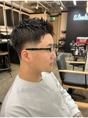 Steelo フェードカット×モノトーンブラック