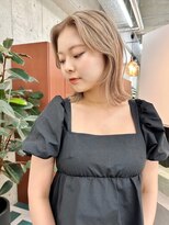 ノエ(noe) レイヤーボブ×ハイトーンカラーC48