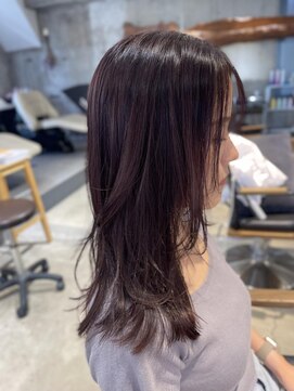 ニーイチイチ(211) チェリーブラウン/ミディアムレイヤー/大人ガーリー