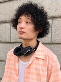 ボブアフロ外国人風くるくるパーマ
