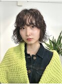 レイヤーボブのニュアンスパーマ／前髪パーマ／ボブパーマ