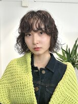 セーヌパス(CEINE PATH)&nbsp;レイヤーボブのニュアンスパーマ／前髪パーマ／ボブパーマ