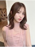 大人美人/外ハネボブ/春カラー/くびれミディアム/20代30代40代