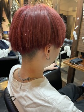 ピンク/ブリーチあり