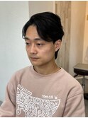 20代30代40代◎スーツ短髪刈り上げツーブロックアップバングヘア