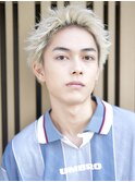 MEN’S HAIRスパイキーショートブリーチカラー