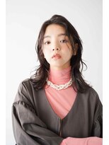 トクテ 高円寺(tokute) くびレイヤーエモージュ前髪ピンクベージュワンカール【高円寺】