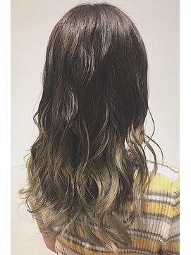 レセ 南柏店(Laissez) ラフウェーブ/アッシュグラデーション/イエローアッシュ/モテ髪
