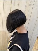 切りっぱなしボブ