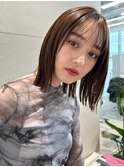 くびれボブ大人ボブイメチェン結べるボブぱっつんボブ前髪渋谷