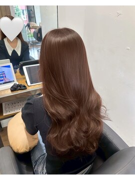 アリスバイアフロート 自由が丘(ALICe by AFLOAT) ＊ ブリーチなしダブルカラー / くびれスタイル /艶カラー