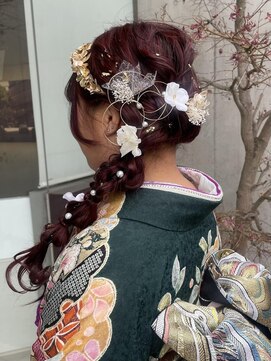 エム インターナショナル 春日部本店(EMU international) 成人式編み下ろしヘア