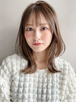 リヤン 表参道(lyann)&nbsp;小顔黒髪オリーブグレーココアベージュミディアムクラゲヘアーa