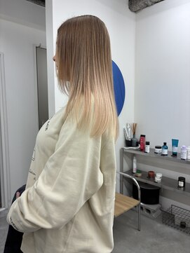 セミロング　グラデーション