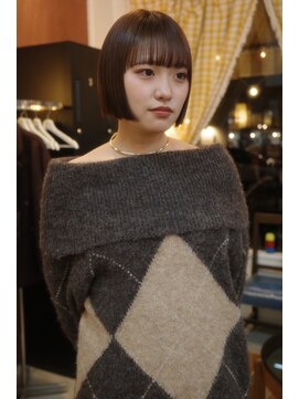 チャプター 問屋町(chapter) 髪質改善パツっとボブミニボブ透明感ケアカラー韓国ヘア岡山