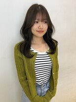 アクシス 栄店(`AXIS)&nbsp;森崎ワンホンレイヤー/ミルクティーブロンド/ダークブルー/栄