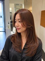 ビーアップヘアー(be:up hair) 韓国風顔周りカット×レイヤー|大人可愛い艶髪