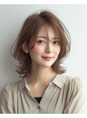 ミディアムレイヤー×白髪ぼかしカラー30代40代50代60代