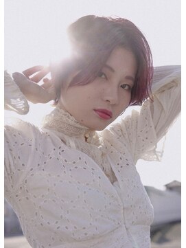 ヘアメイク エイト キリシマ(hair make No.8 kirishima) 《hair make No.8・中村》センターパートハンサムショート