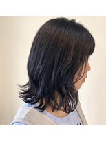 マヤ 小瀬店(MYA)&nbsp;ミディアムボブ　暗髪お洒落カラー