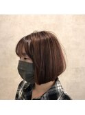 コントラストカラーラフボブ