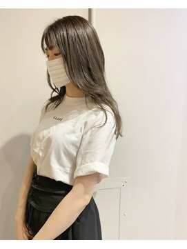 ローレンジウ(LOREN JU) 透明感髪質改善ベージュダブルカラーミルクティーグレージュ