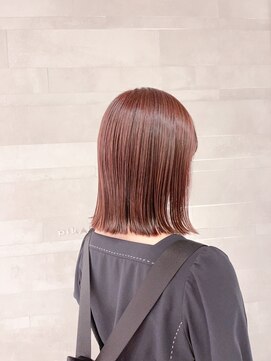 ピカイチ 上通店(pikA icHi) *pikAicHi*切りっぱなしボブ×ロゼブラウン