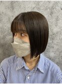 ぱつっとボブ