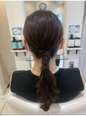 【目黒】編みおろしタイトアレンジ♪/結婚式/ヘアセット