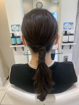 エクリフルール(equri fleur) 【目黒】編みおろしタイトアレンジ♪/結婚式/ヘアセット