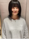 【中澤彩乃】顔まわりレイヤー前髪グレージュインナーカラー暗髪