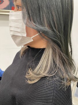 ドレス(Dress) インナーカラー/ホワイトシルバー